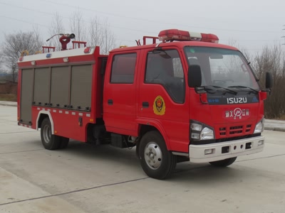 3臺(tái)五十鈴600P水罐消防車(chē)已交付